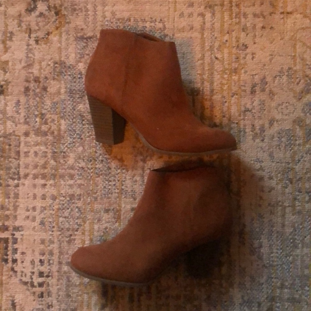 Suede booties
